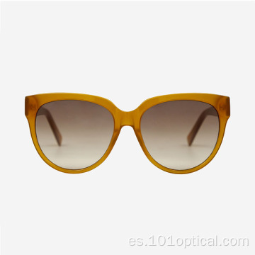 Gafas de sol redondas de acetato para mujer